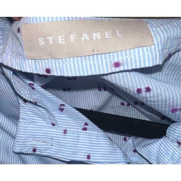 Stefanal blue button down shirt size m - Picture 3 of 5